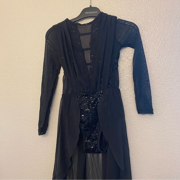 WEISSMAN Elite Dance maxi black dress Levitating
D13002 IC- child 7/8 NEW - Picture 3 of 13